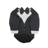 Classic Black Dog Tuxedo Suit with Bow Tie | Floof & Co