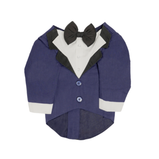 Navy Blue Dog Tuxedo Suit with Bow Tie | Floof & Co