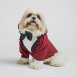 Maroon Dog Tuxedo Suit with Bow Tie | Floof & Co