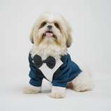 Navy Blue Dog Tuxedo Suit with Bow Tie | Floof & Co