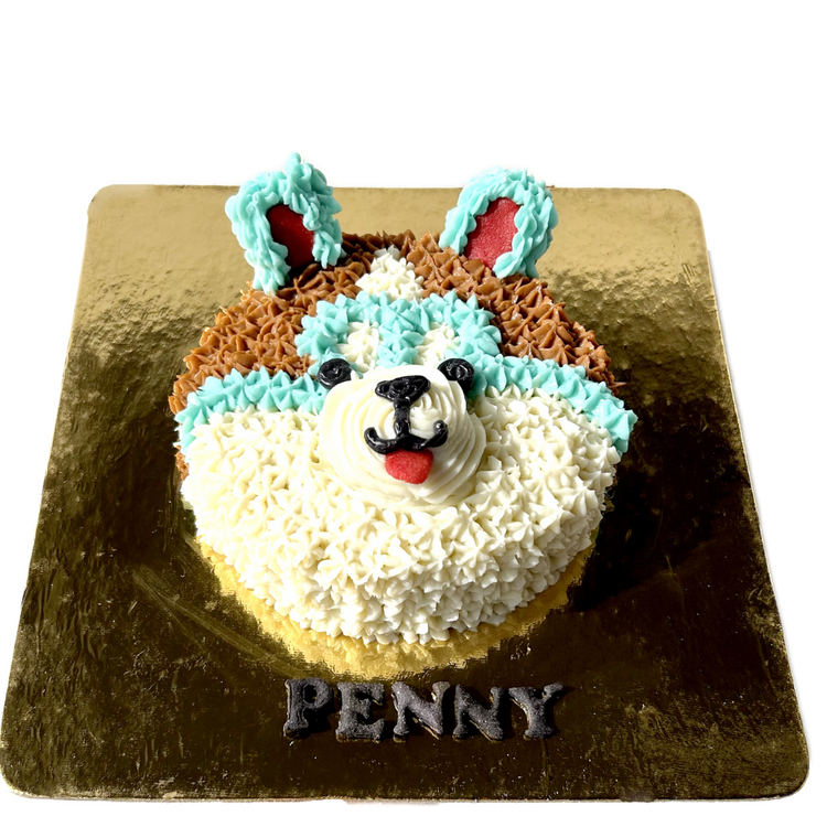 Face Shape Cake for Dogs & Puppies - Birthday/Celebration