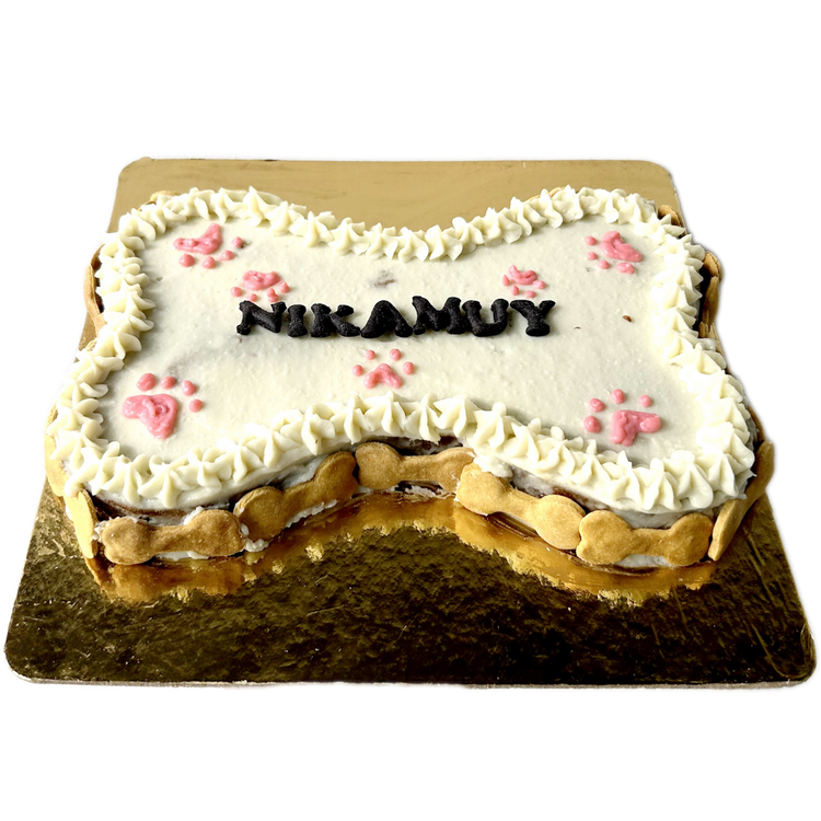 Bone Shape Cake for Dogs & Puppies - Birthday/Celebration
