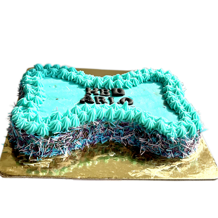 Bone Shape Cake for Dogs & Puppies - Birthday/Celebration