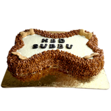 Bone Shape Cake for Dogs & Puppies - Birthday/Celebration