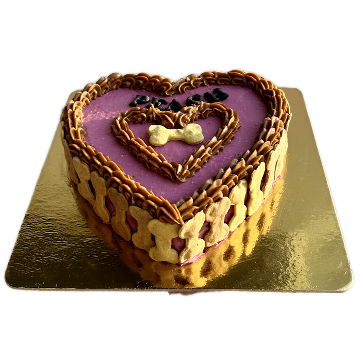 Heart Shape Cake for Dogs & Puppies - Birthday/Celebration