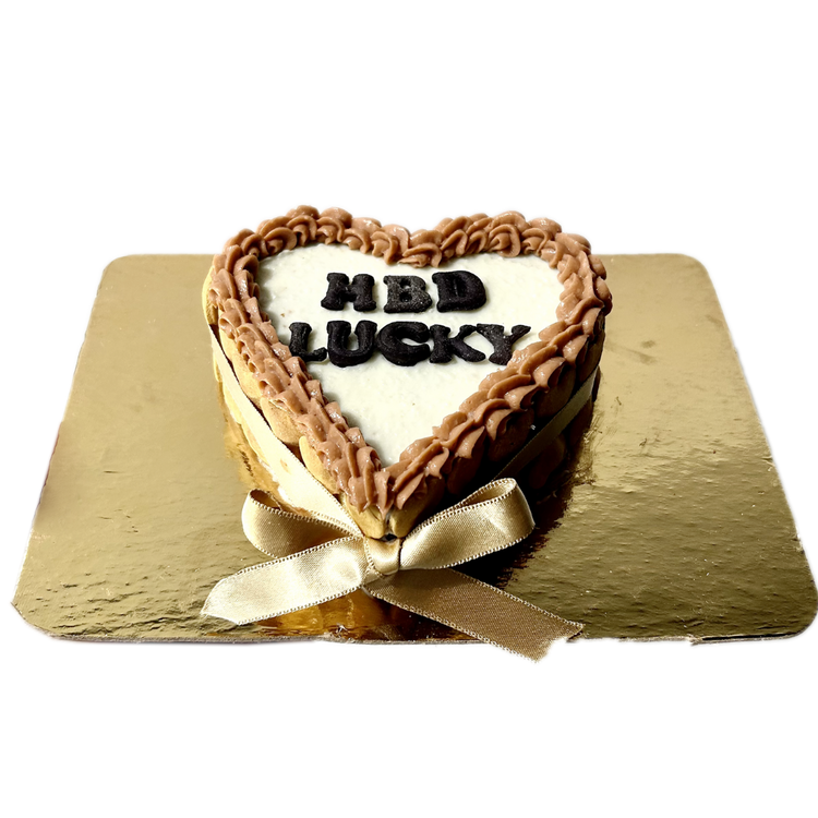 Heart Shape Cake for Dogs & Puppies - Birthday/Celebration