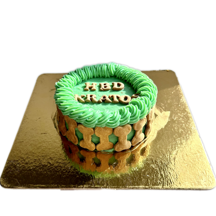 Round Shape Cake for Dogs & Puppies - Birthday/Celebration