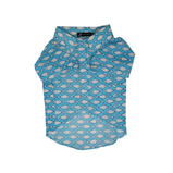 Fish Print Dog Shirt – Sky Blue Casual Shirt for Dogs | Floof & Co