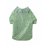 Mirror Sequin Dog Kurta – Mint Green Ethnic Wear for Dogs | Floof & Co