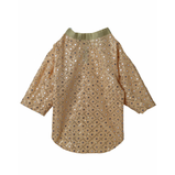 Mirror Sequin Dog Kurta – Peach Traditional Wear for Dogs | Floof & Co