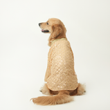 Mirror Sequin Dog Kurta – Peach Traditional Wear for Dogs | Floof & Co