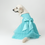 Sky Blue Organza Dog Dress for Female Dogs | Elegant Party & Summer Outfit – Floof & Co