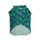Peacock Print Dog Shirt – Elegant Green Printed Shirt for Dogs | Floof & Co