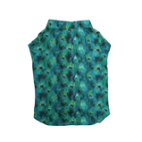 Peacock Print Dog Shirt – Elegant Green Printed Shirt for Dogs | Floof & Co