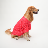 Polka Dots Dog Shirt – Red Cotton Shirt for Dogs | Floof & Co