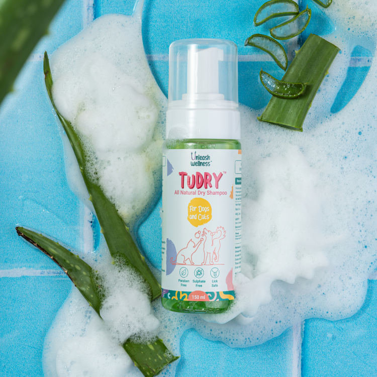 TuDRY - Natural Dry Bath Shampoo for Dogs and Cats (150 ml)