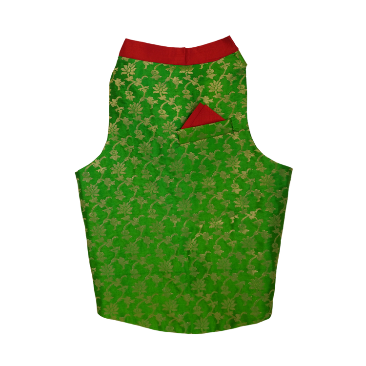Green Banarasi Sherwani