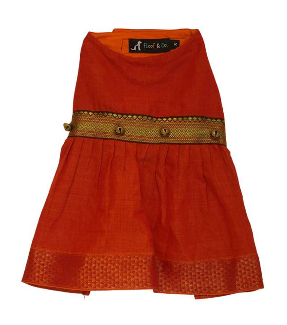 Orange Silk Lehenga