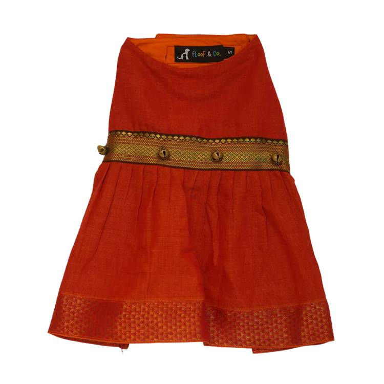 Orange Silk Lehenga