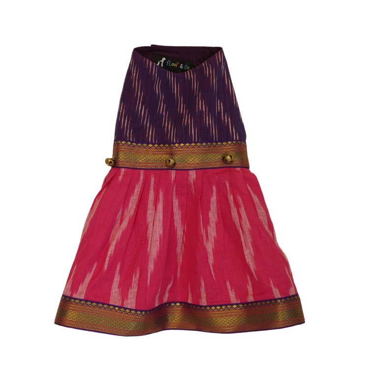Pink & Purple Ikat Frock