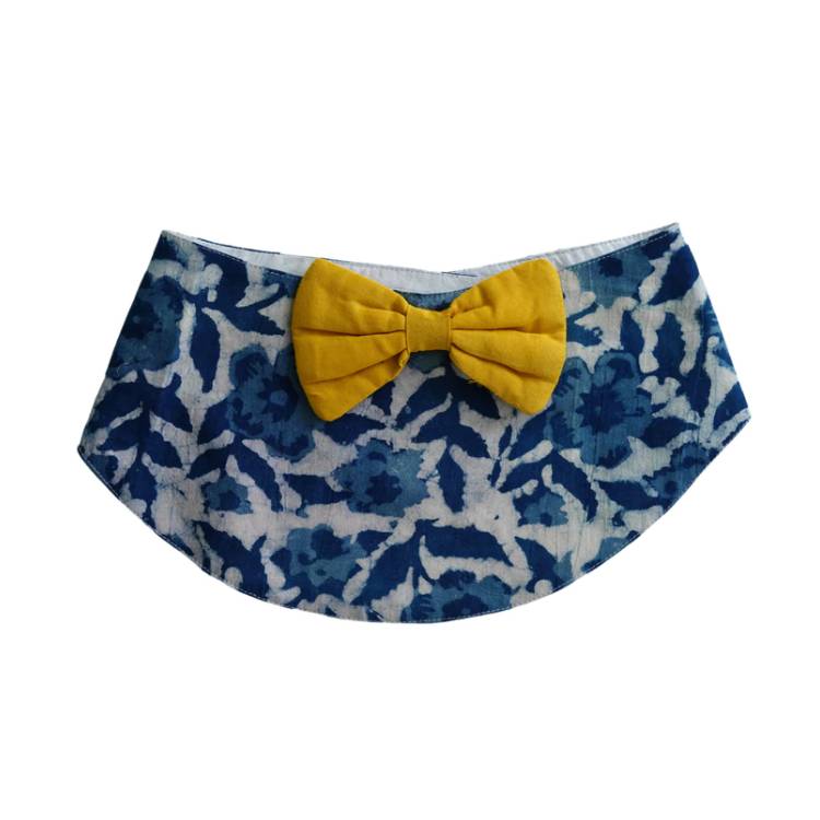Blue Bagalpuri Bib Bandana