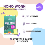 NoMo Worm - Natural Deworming Strips for Dogs and Cats (30 Strips)