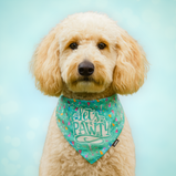 Let’s Pawty Dog Bandana – Green Celebration Bandana for Dogs | Floof & Co