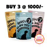 Snappy Sardines Snack + Smoked Chicken Jerky + Roasted Lamb Jerky Combo