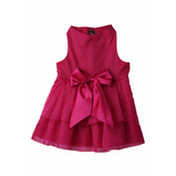 Dark Pink Organza Dog Dress for Female Dogs