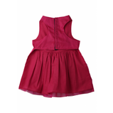 Dark Pink Organza Dog Dress for Female Dogs