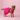 Dark Pink Organza Dog Dress for Female Dogs