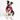 Red Silk Tux Bandana with Black Bow