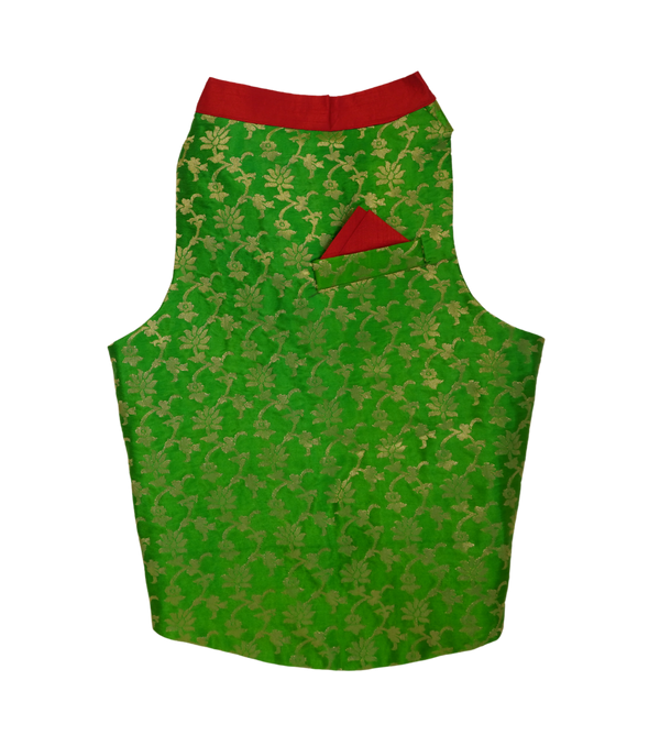 Green Banarasi Sherwani