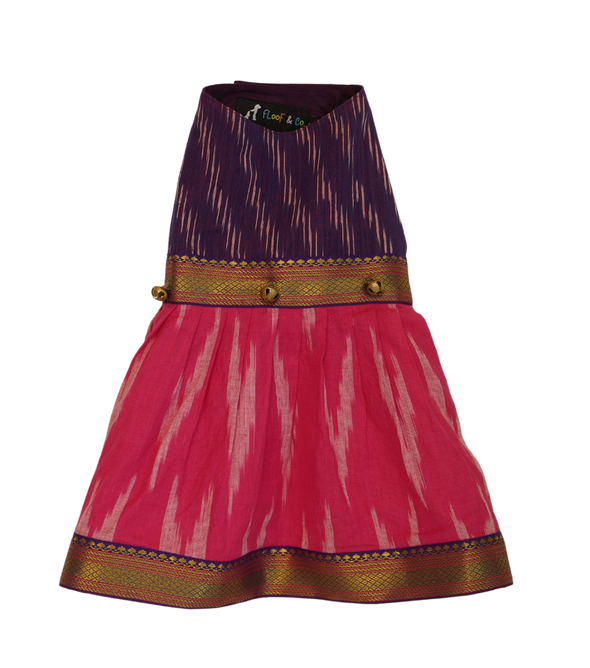 Pink & Purple Ikat Frock