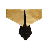 Black & Gold Silk Tie Collar