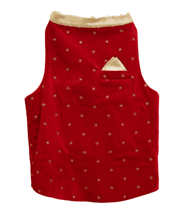 Red & Gold velvet Sherwani