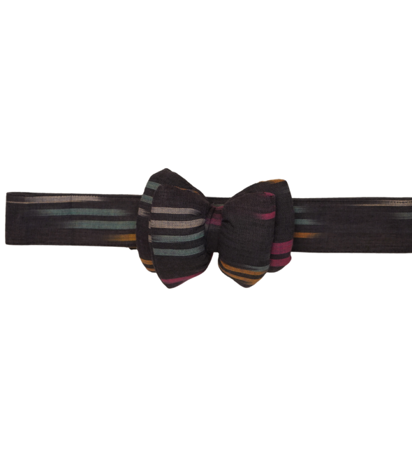 Colourful Ikat Collar with Bow