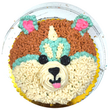 Face Shape Cake for Dogs & Puppies - Birthday/Celebration