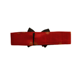 Red Silk Collar with Bow