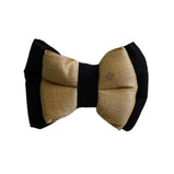 Black & Gold Bow with Band